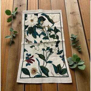 Williamsburg Linen Floral Tea Kitchen Towel Table Topper 15.5" X 26.5"